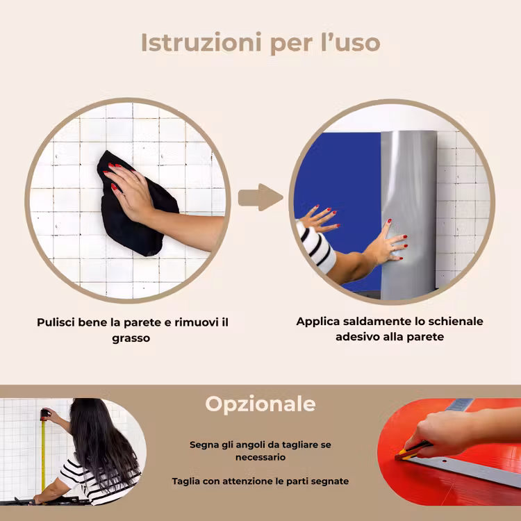 Paraschizzi cucina - Blu - Tinta unita - Blu scuro — 6