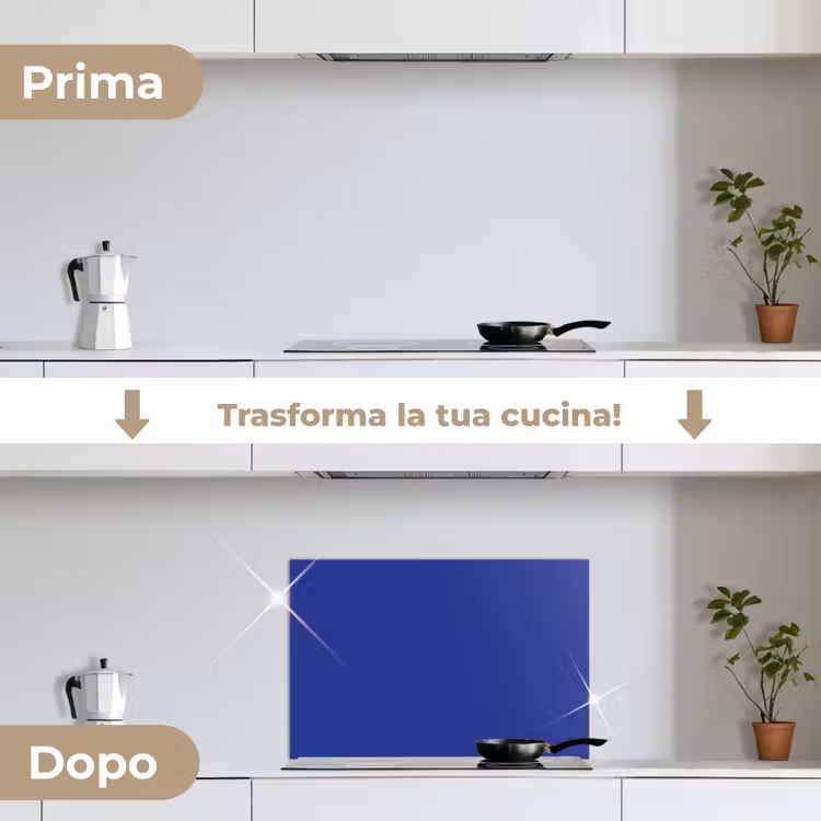 Paraschizzi cucina - Blu - Tinta unita - Blu scuro — 7