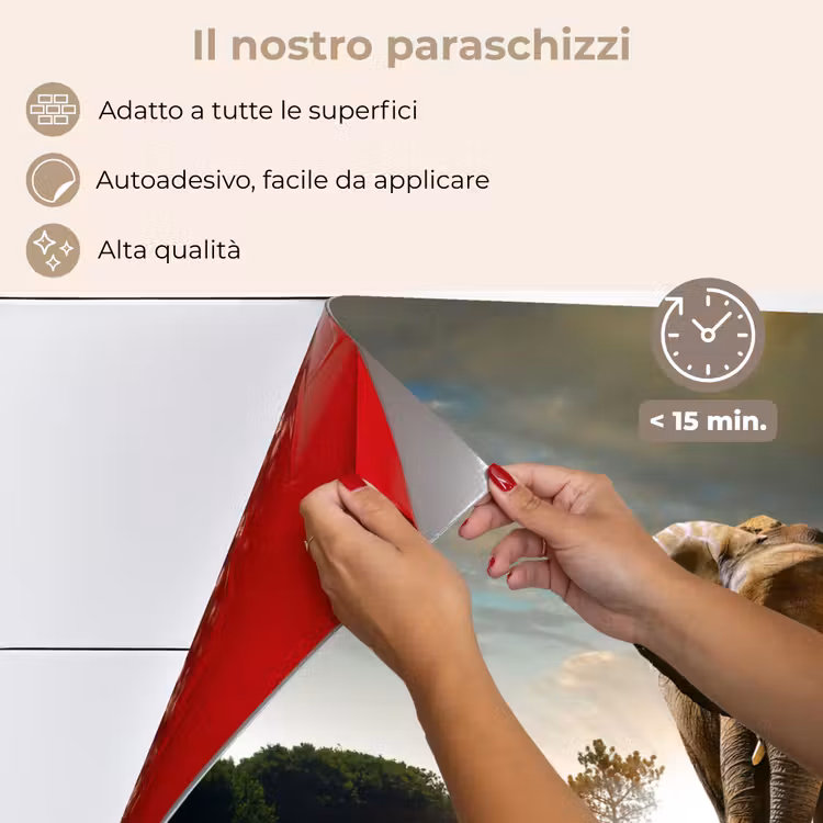 Paraschizzi cucina - Elefante - Strada - Animali - Tramonto - Paesaggio — 4