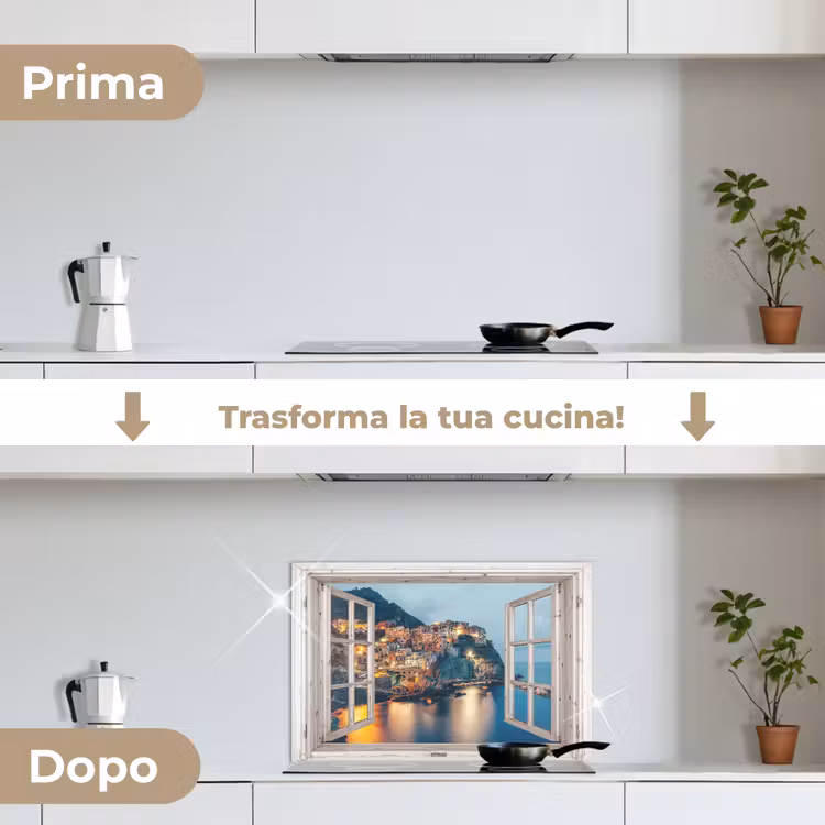 Paraschizzi cucina - Bellezza mediterranea al tramonto — 7