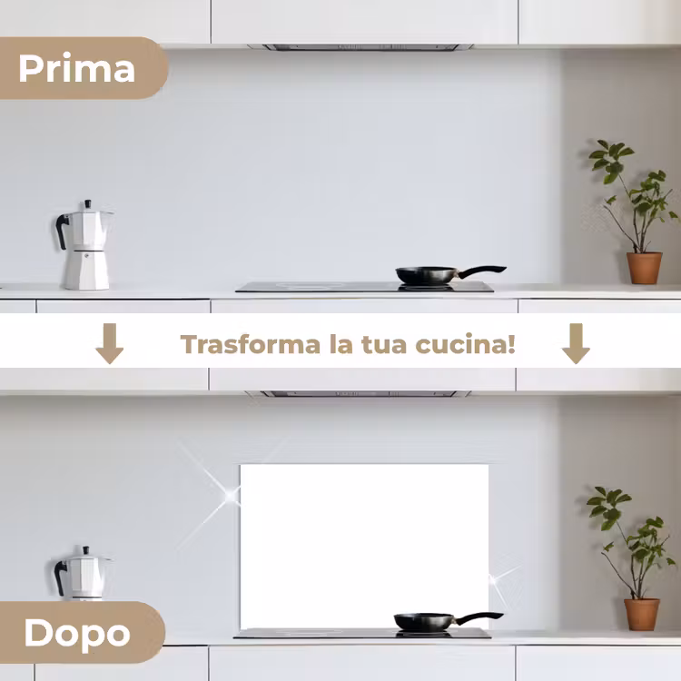 Paraschizzi cucina - Bianco - Colori - Neutro — 7