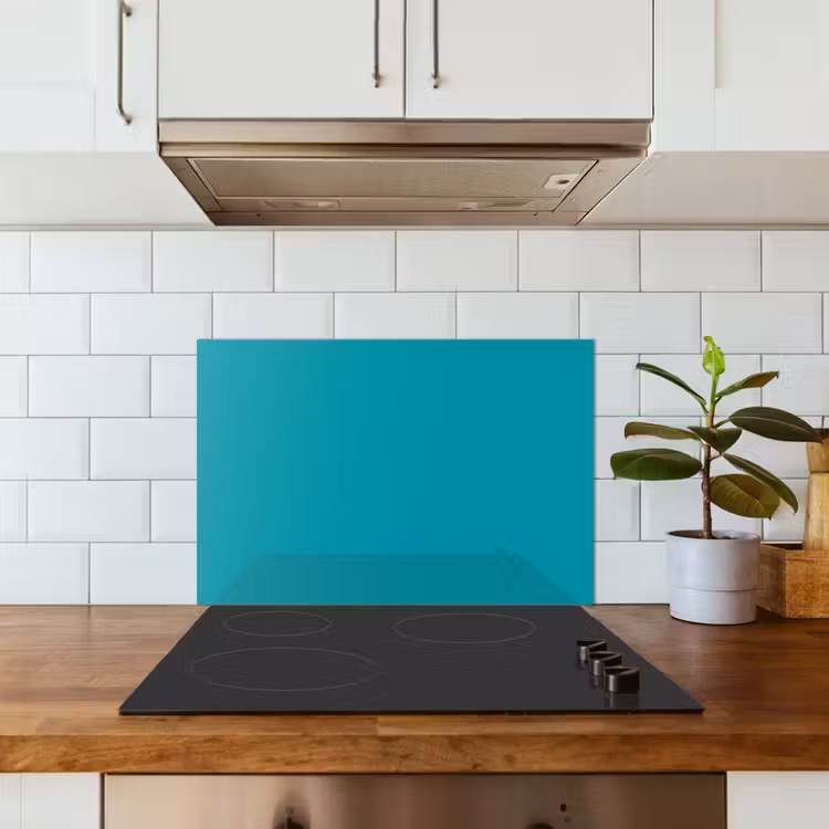 Paraschizzi cucina - Blu - Tinta unita — 3