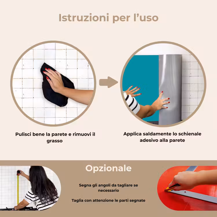 Paraschizzi cucina - Blu - Tinta unita — 6