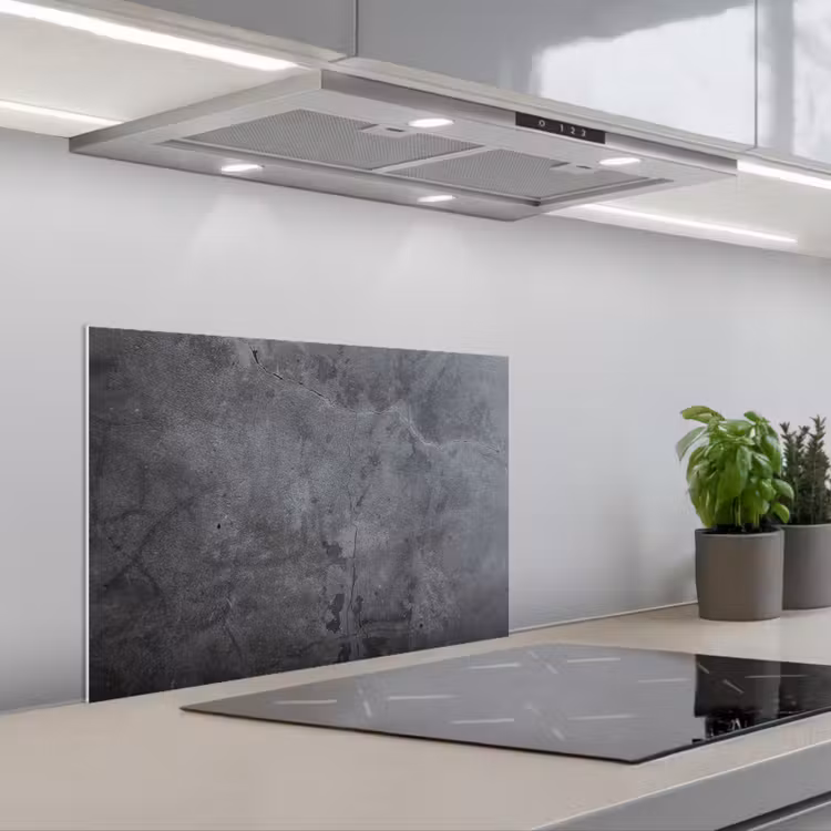 Paraschizzi cucina - Gioco di ombre su cemento — 1