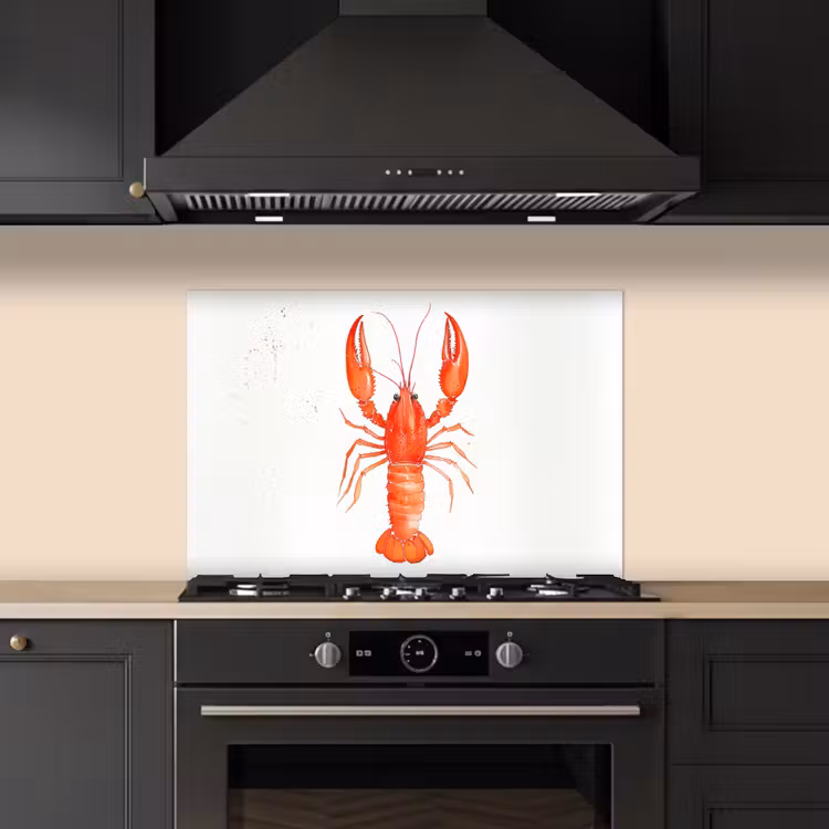 Paraschizzi cucina - Aragosta - Acquerello - Arancione — 5