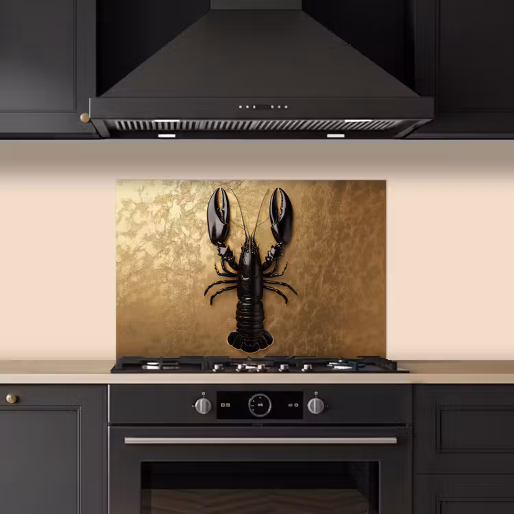 Paraschizzi cucina - Cancro - Nero - Oro - Lusso — 5