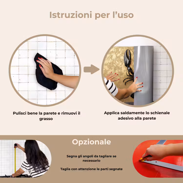 Paraschizzi cucina - Cancro - Nero - Oro - Lusso — 6