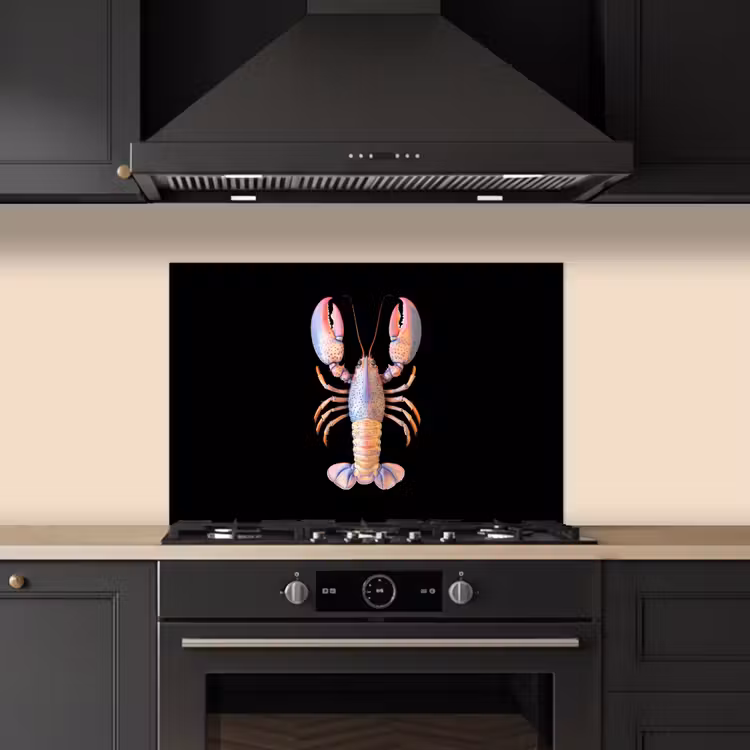 Paraschizzi cucina - Cancro - Rosa - Morbido - Nero — 5