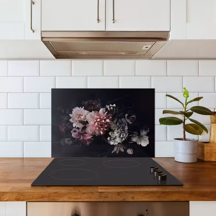 Paraschizzi cucina - Composizione floreale notturna — 3