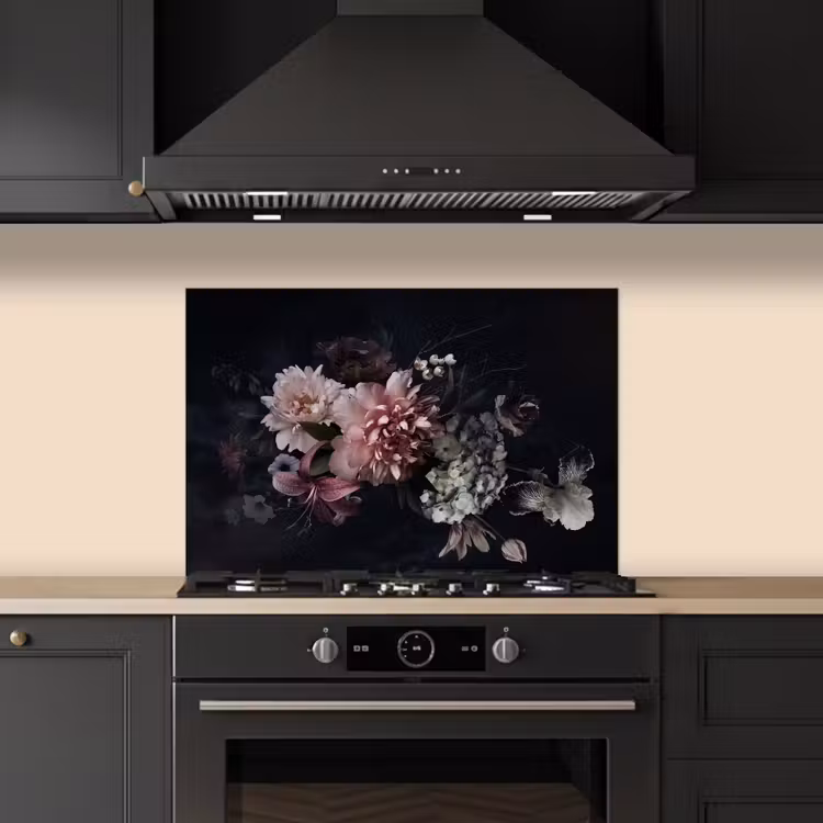 Paraschizzi cucina - Composizione floreale notturna — 5