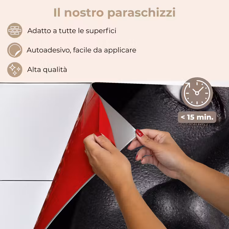 Paraschizzi cucina - Donna - Oro - Nero - Vernice - Lusso — 4