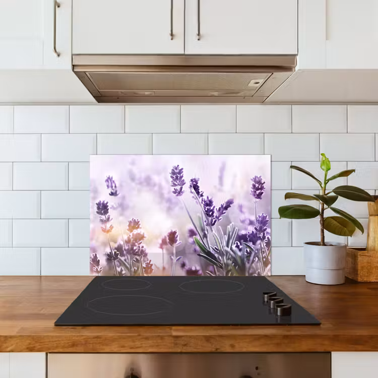 Paraschizzi cucina - Gioco della luce di lavanda — 3