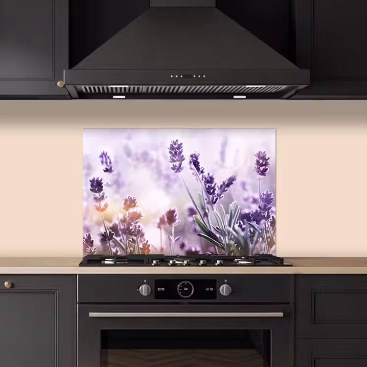 Paraschizzi cucina - Gioco della luce di lavanda — 5