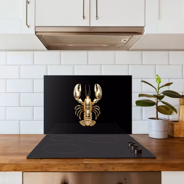 Paraschizzi cucina - Cancro - Oro - Struttura - Nero — 3