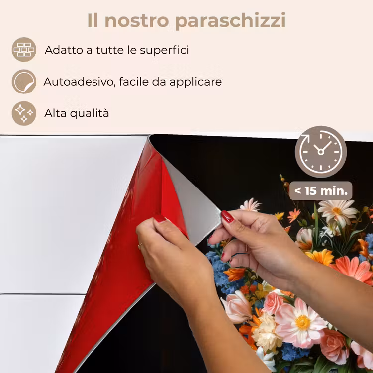 Paraschizzi cucina - Bouquet - Rosa - Vaso — 4
