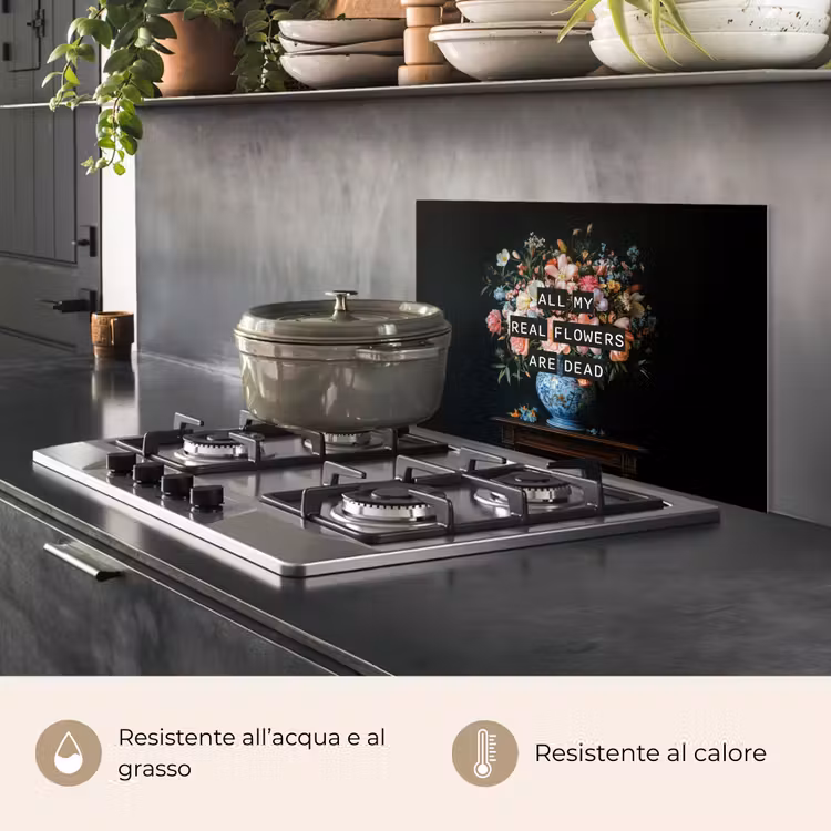 Paraschizzi cucina - Fiori - Arte - Pastello - Citazioni — 2