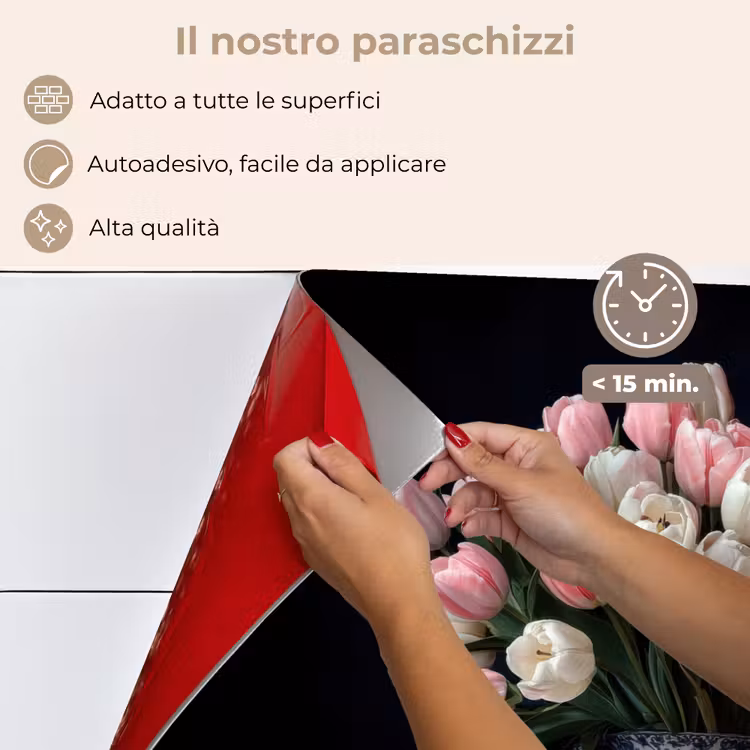 Paraschizzi cucina - Fiori - Rosa - Tulipani - Vaso — 4