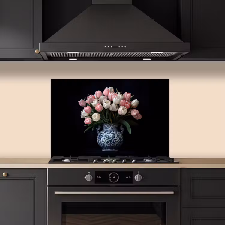 Paraschizzi cucina - Fiori - Rosa - Tulipani - Vaso — 5