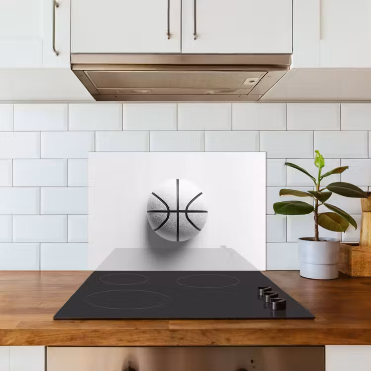 Paraschizzi cucina - Basket - Bianco - Ombra - Linee — 3
