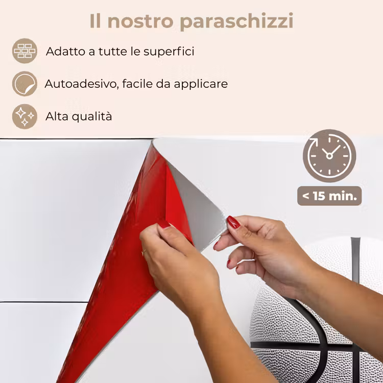 Paraschizzi cucina - Basket - Bianco - Ombra - Linee — 4
