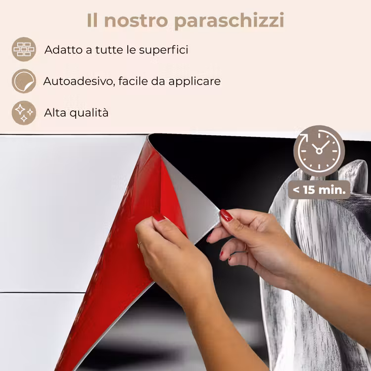 Paraschizzi cucina - Cavallo - Legno - Lavagna - Nero — 4