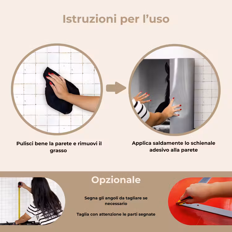 Paraschizzi cucina - Cavallo - Piatto - Pasta - Tovaglia - Bianco e nero - Animali — 6