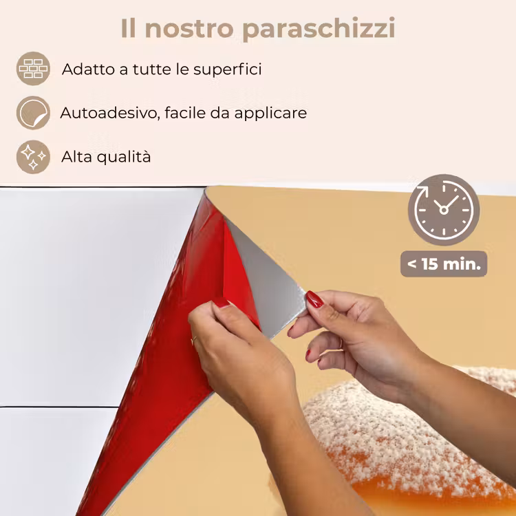 Paraschizzi cucina - Ciambella - Cremosa - Zucchero a velo - Beige — 4