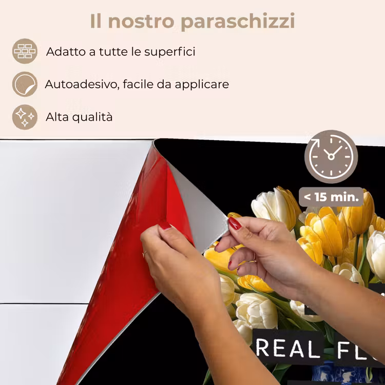 Paraschizzi cucina - Citazioni - Fiore - Tulipano - Giallo — 4