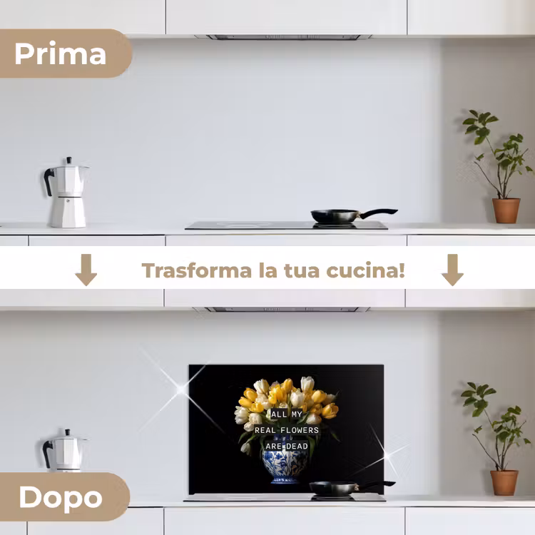 Paraschizzi cucina - Citazioni - Fiore - Tulipano - Giallo — 7