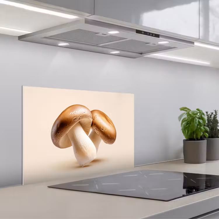 Paraschizzi cucina - Funghi - Morbido - Beige — 1