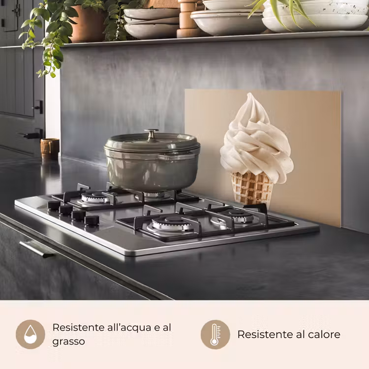 Paraschizzi cucina - Gelato - Gelato soft - Cremoso - Corno - Beige — 2
