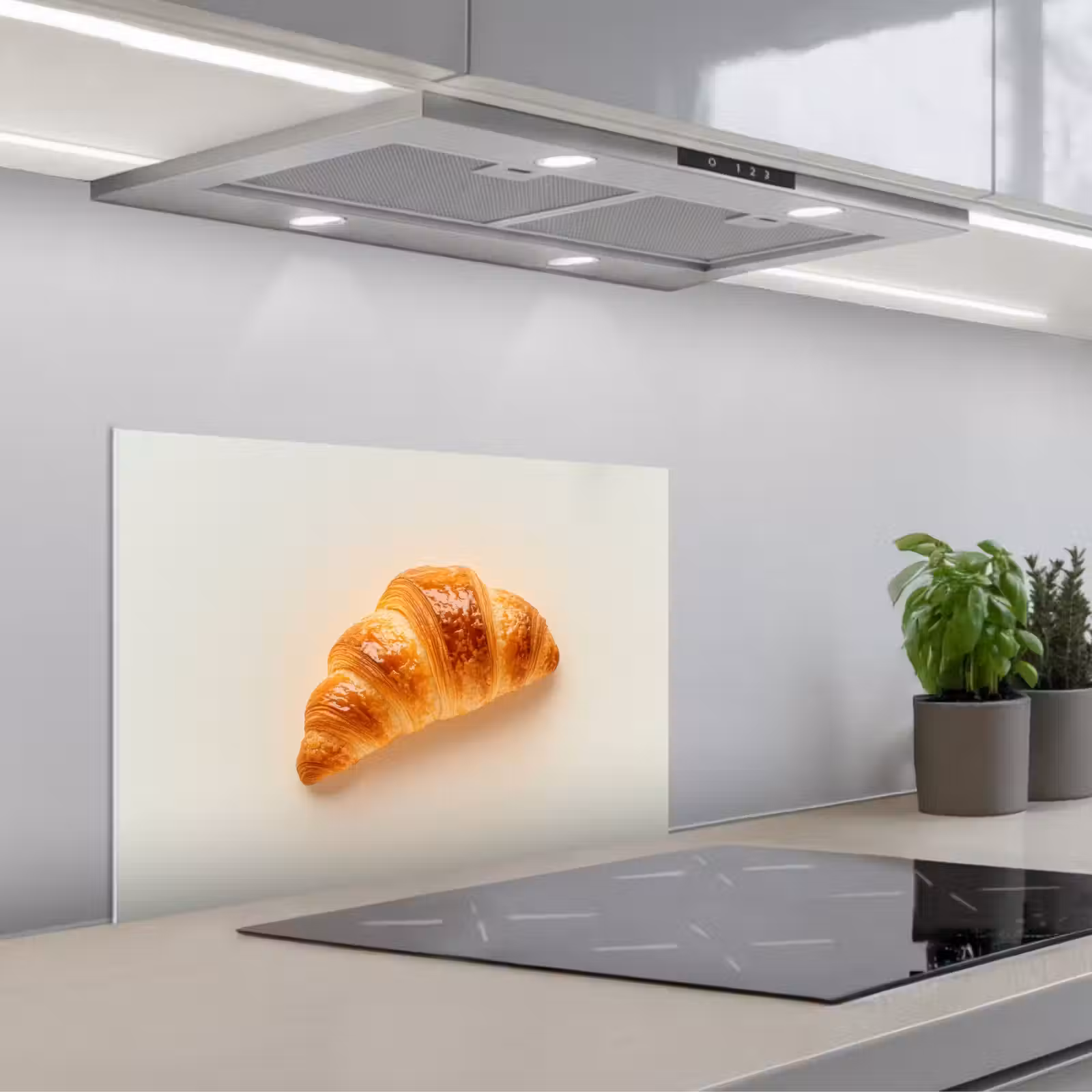 Paraschizzi cucina - Croissant - Pane - Beige — 1