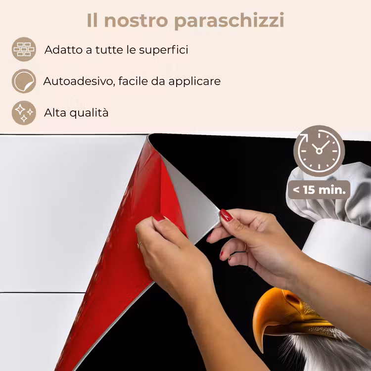Paraschizzi cucina - Aquila - America - Cappello da cuoco - Uccello - Robusto — 4