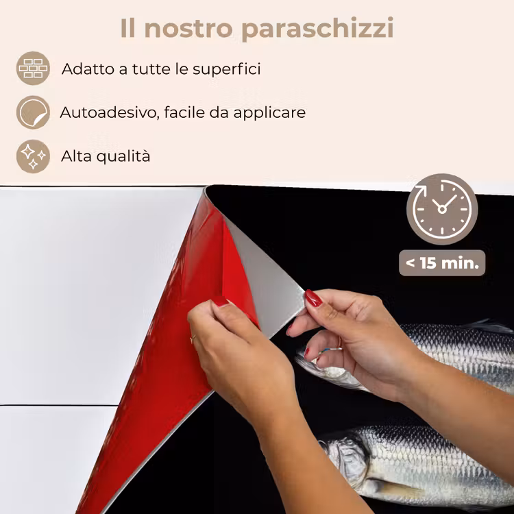 Paraschizzi cucina - Aringa - Pesce - Nero — 4
