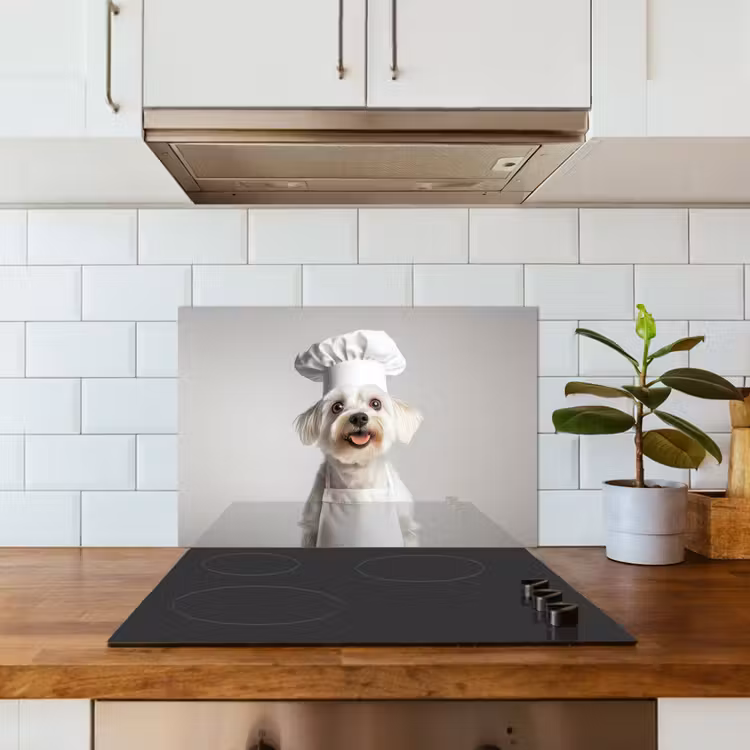 Paraschizzi cucina - Cane - Bianco - Cuoco — 3