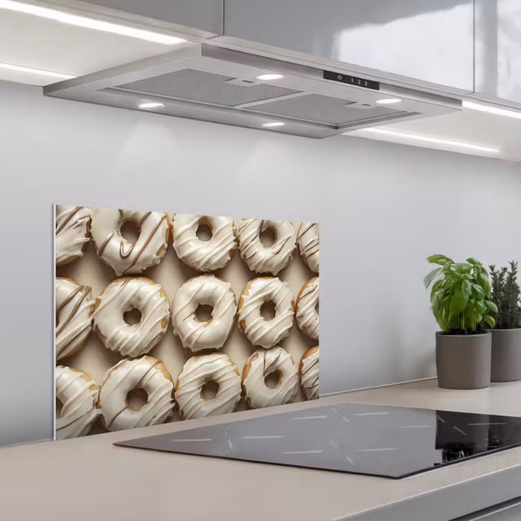 Paraschizzi cucina - Ciambelle - Cioccolato - Bianco - Beige — 1