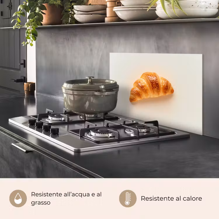 Paraschizzi cucina - Croissant - Pane - Beige — 2