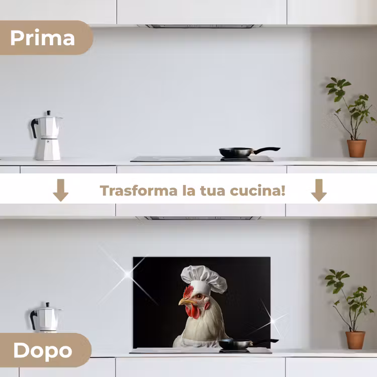 Paraschizzi cucina - Cuoco - Rosso - Pollo — 7