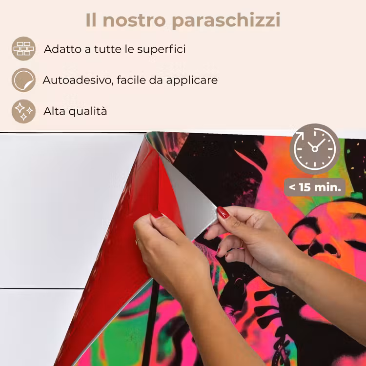 Paraschizzi cucina - Donna - Microfono - Neon — 4