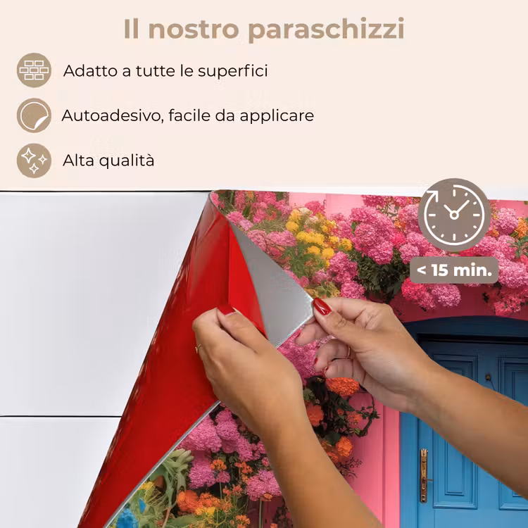 Paraschizzi cucina - Fiori - Porta - Rosa — 4