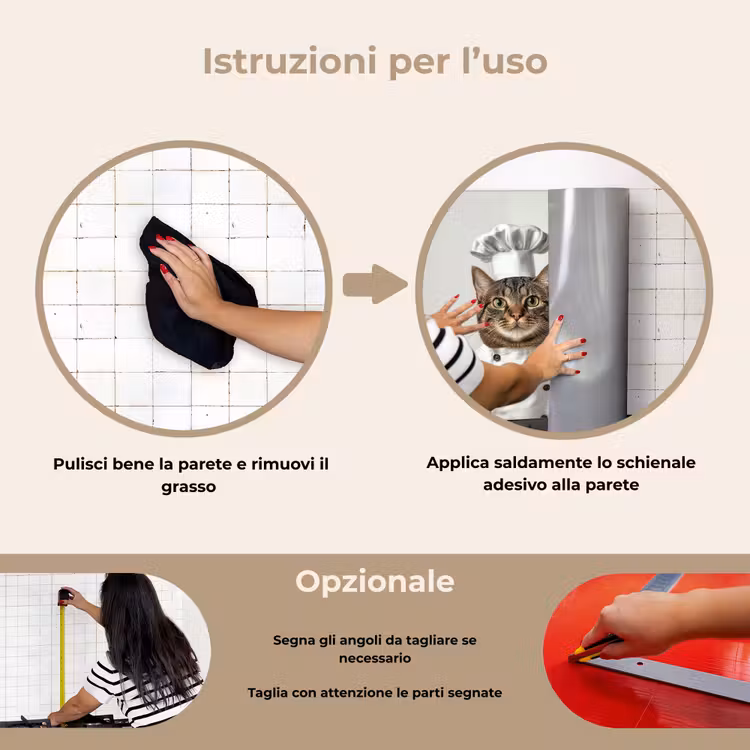 Paraschizzi cucina - Gatto - Cane - Vestiti da cuoco — 6