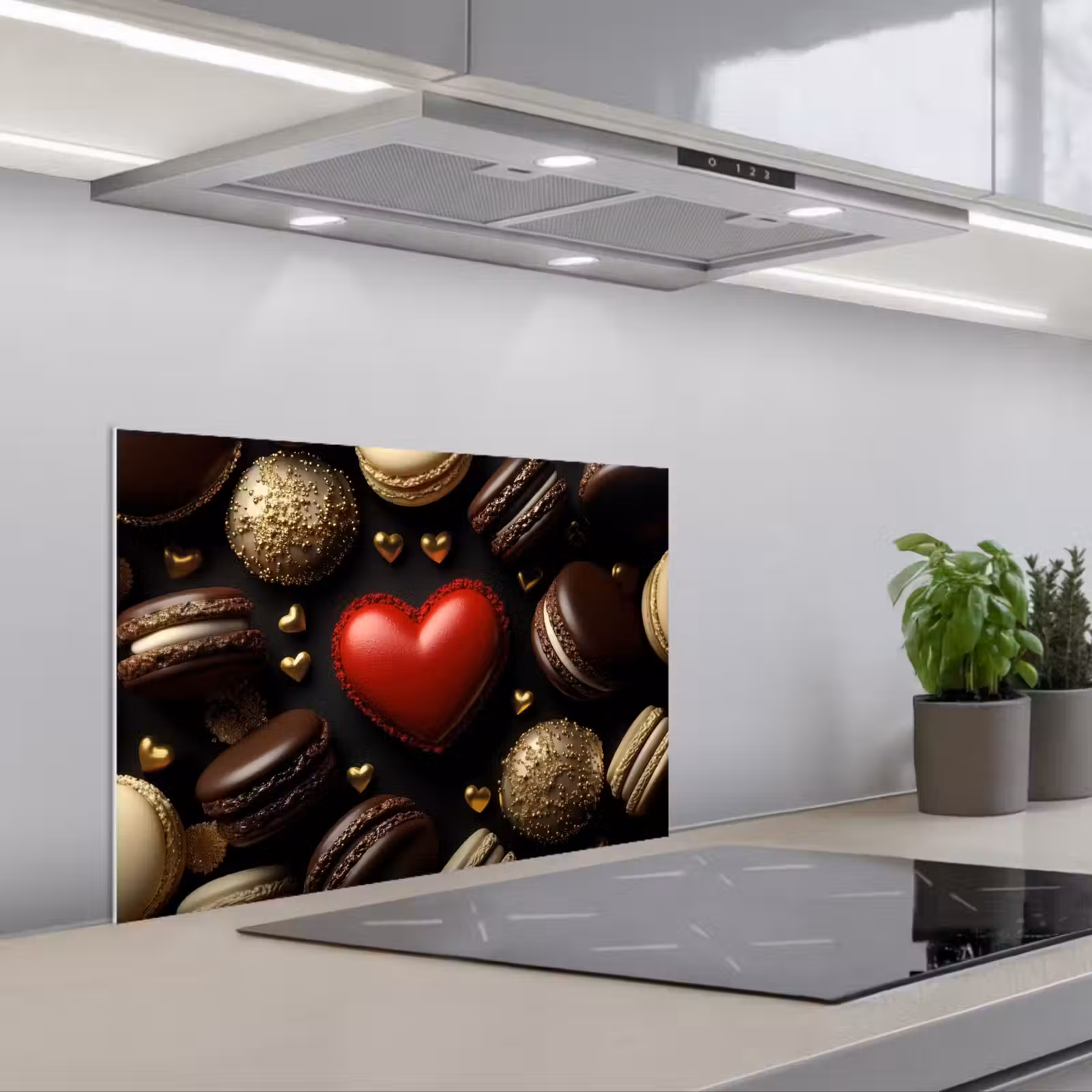 Paraschizzi cucina - Amaretti - Rosso - Cuore — 1