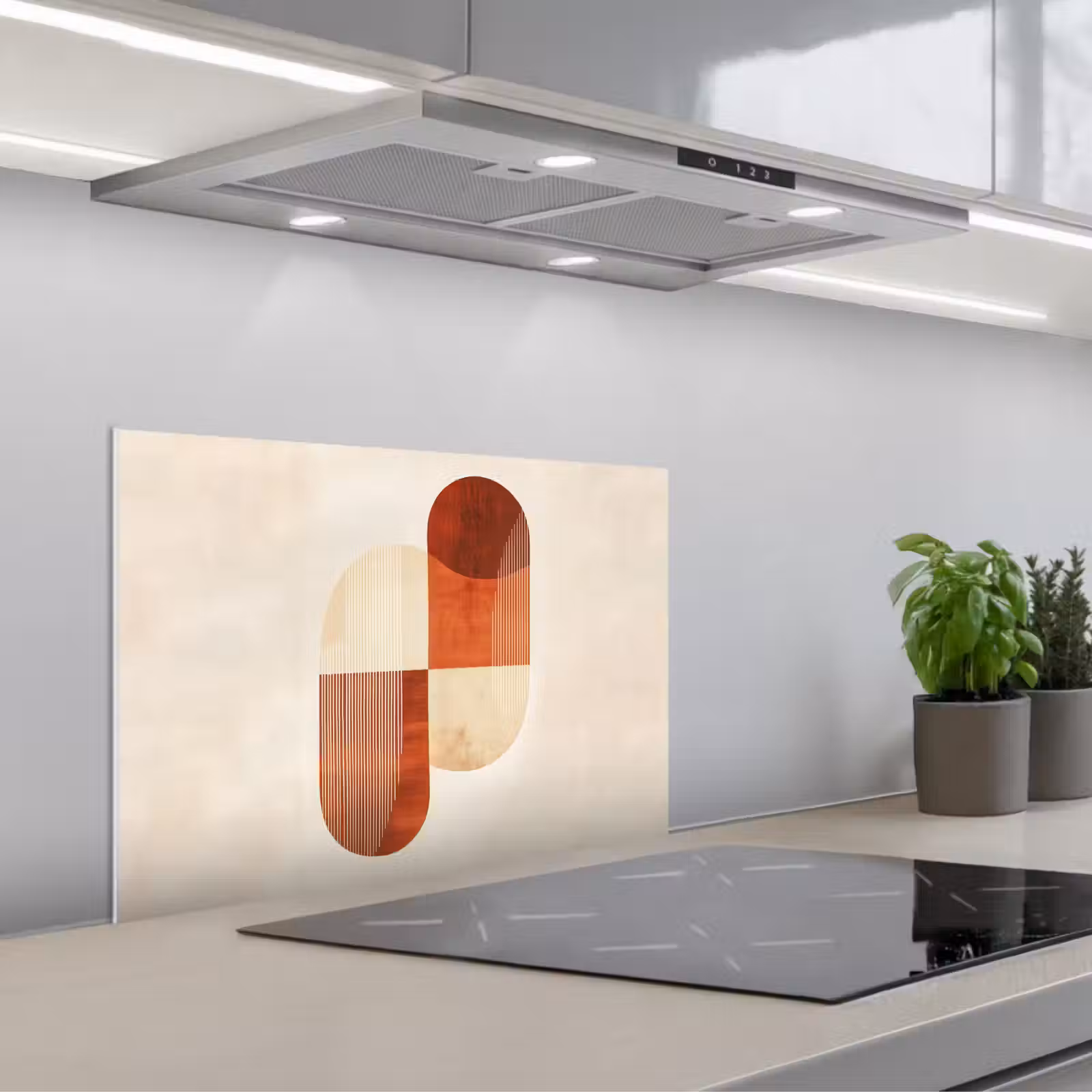 Paraschizzi cucina - Archi - Beige - Forme — 1