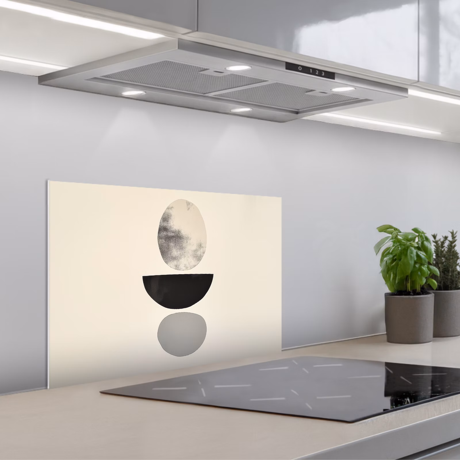 Paraschizzi cucina - Beige - Japandi - Wabi sabi — 1