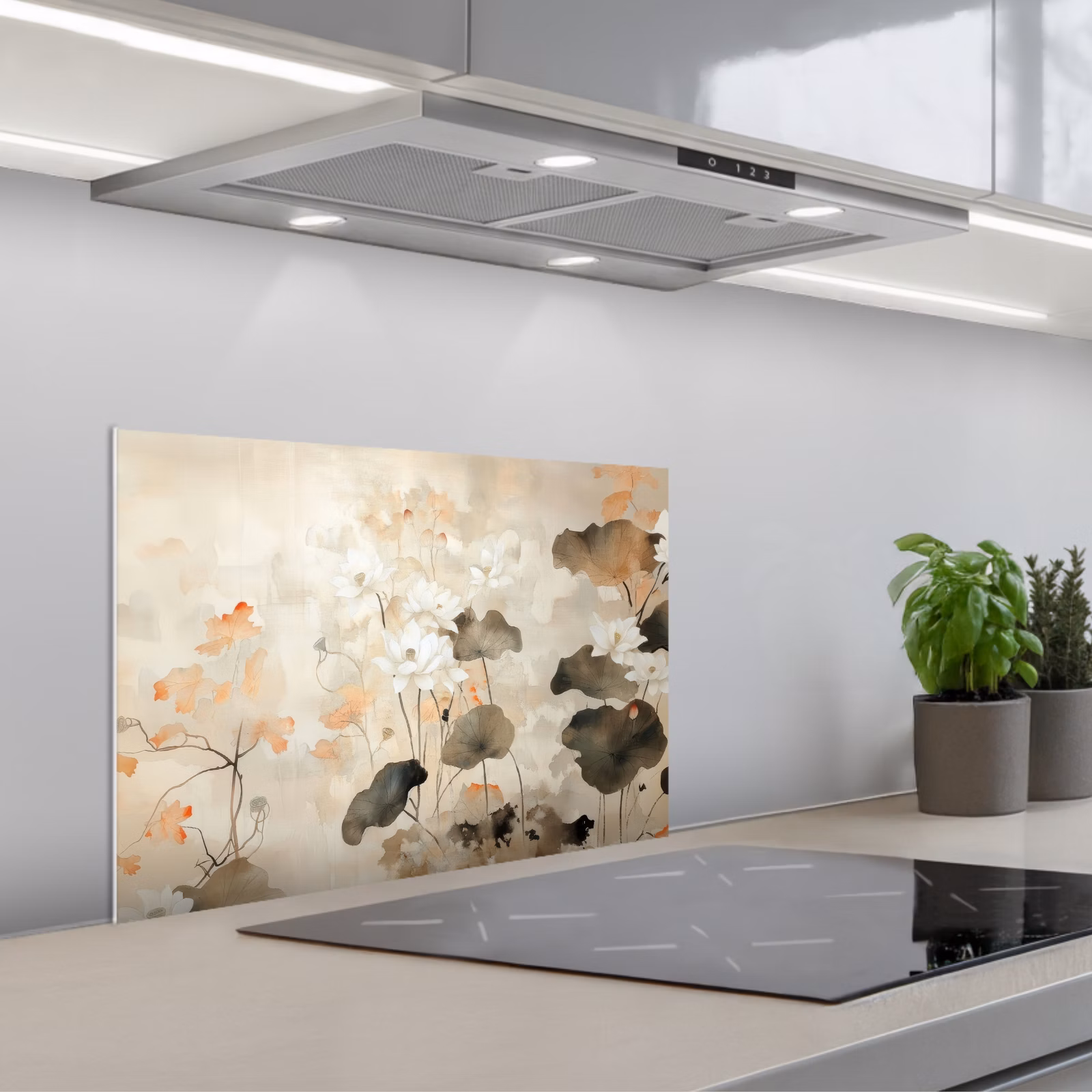 Paraschizzi cucina - Fiori - Japandi - Wabi sabi — 1