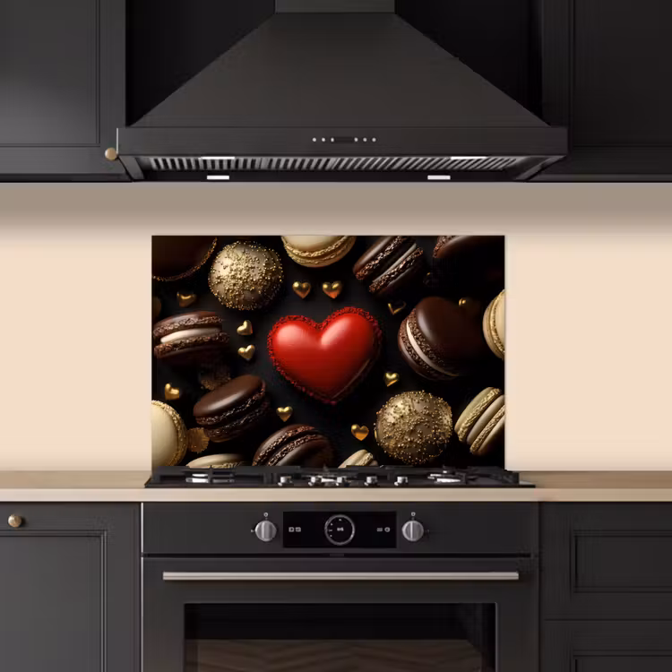 Paraschizzi cucina - Amaretti - Rosso - Cuore — 5