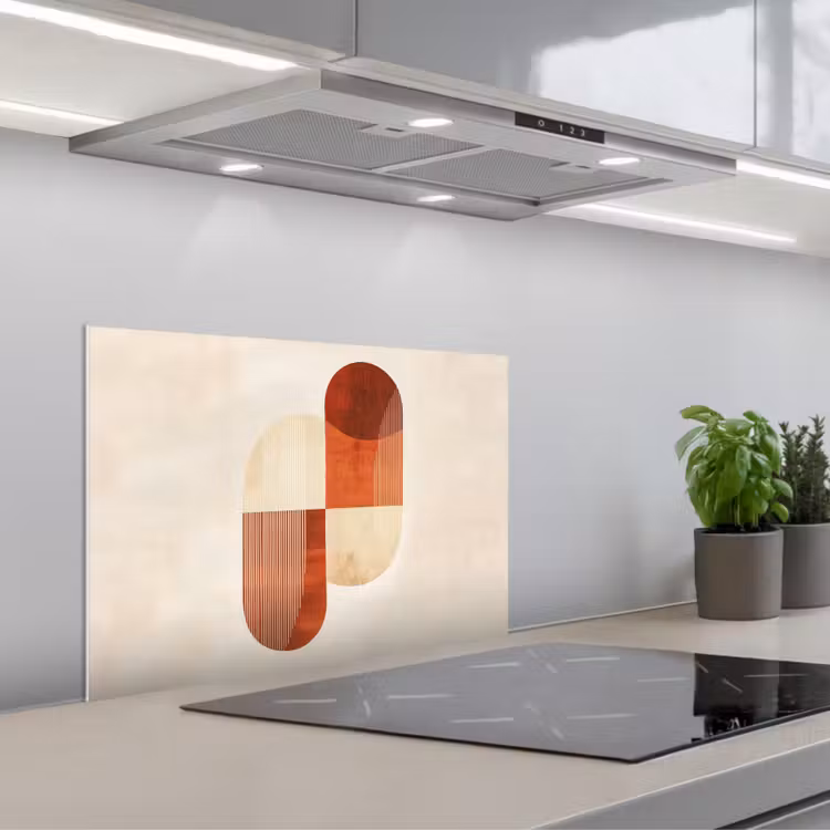 Paraschizzi cucina - Archi - Beige - Forme — 1