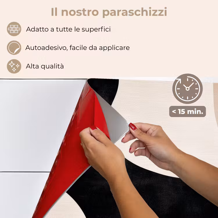 Paraschizzi cucina - Astratto - Giapponese - Beige - Moderno — 4
