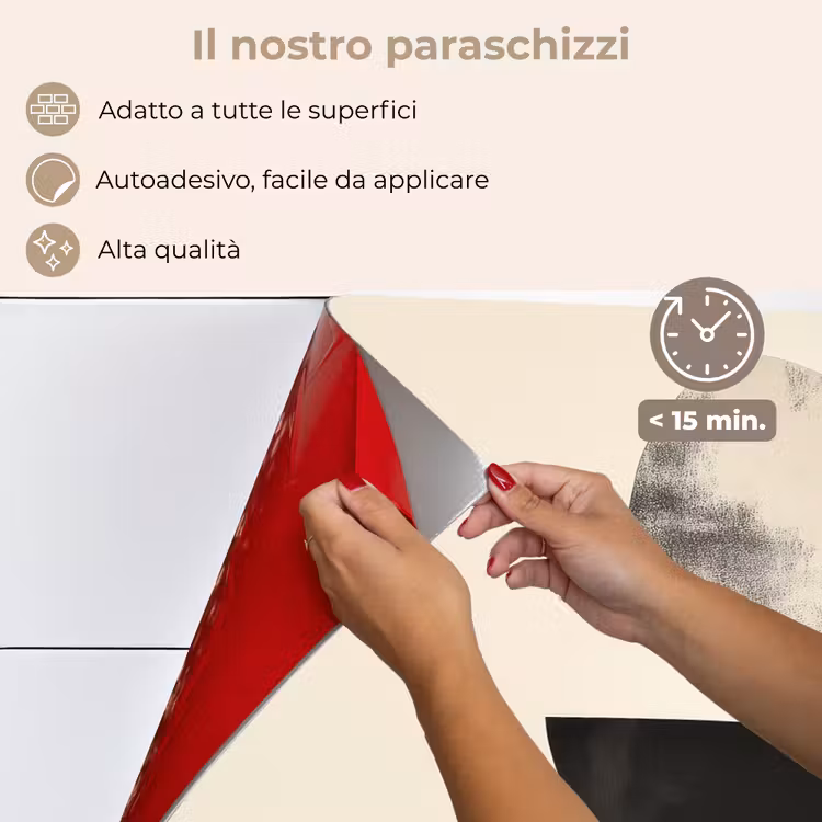 Paraschizzi cucina - Beige - Japandi - Wabi sabi — 4