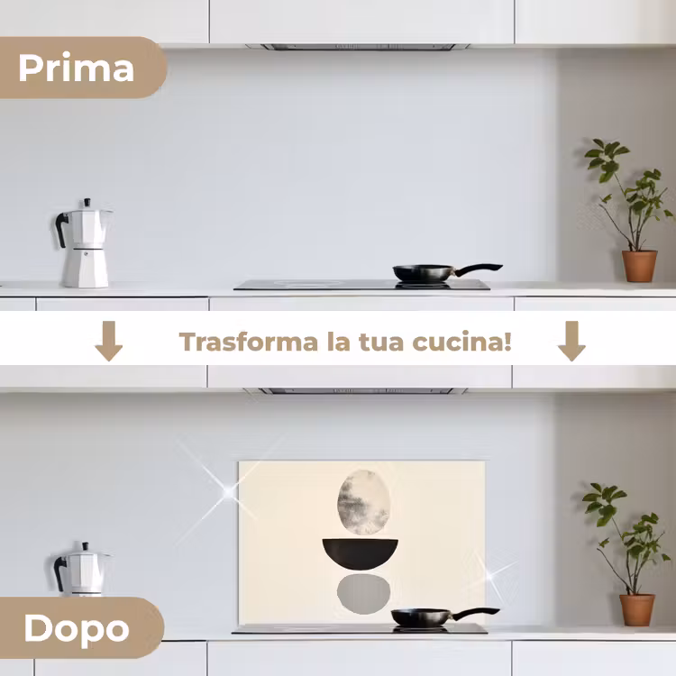 Paraschizzi cucina - Beige - Japandi - Wabi sabi — 7